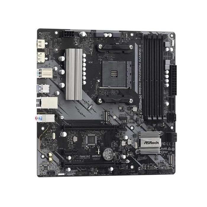 Carte mère ASRock B550M Phantom Gaming 4 AMD B550 Socket AM4 4xDDR4 128GB Micro ATX Reconditionné - ASRock reconditionné disponible sur Cdiscount Seconde Vie