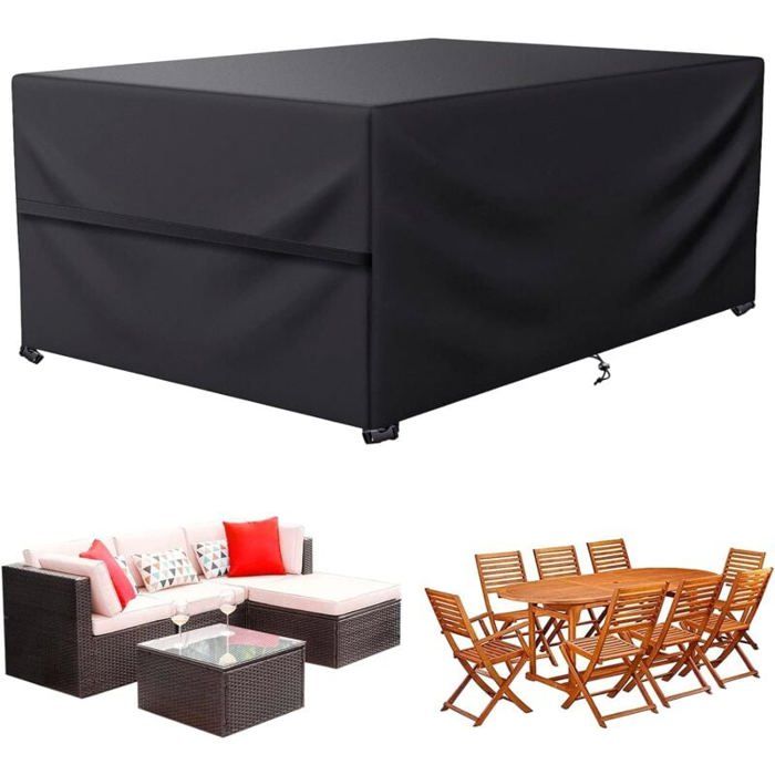 Housse de salon de jardin - LARGEIGHT - 180 x 120 x 75 cm - 210D Oxford - Protection tous temps - Couleurs multiples