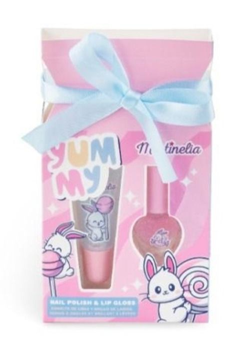 MARTINELIA – Set Maquillage Et Manucure Sirène – Faux Ongles, 4 Fards, 2 Vernis, Bague – Dès 3 Ans