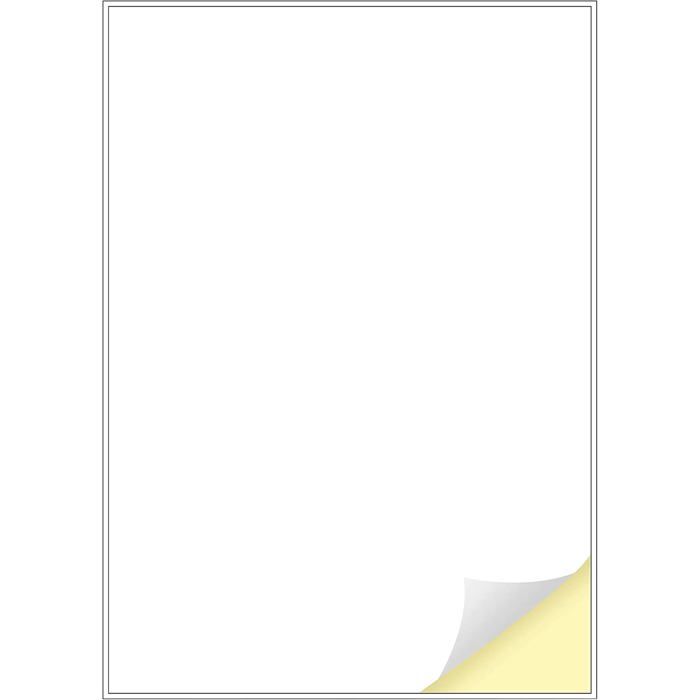 Materiel-pro 1 Étiquette Par Feuille A4 210x297mm - 25 Feuilles Étiquettes Autocollantes Blanches Pour Imprimante Laser, Jet D'Encre Et Copieur