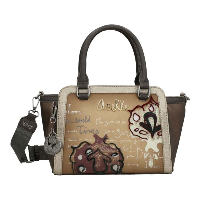 Anekke Sac à main brun clair brun foncé pour femme - Manifesto Bowling Bag Multicolor 314169 Anekke Sac à main brun clair brun foncé pour femme - Manifesto Bowling Bag Multicolor 314169