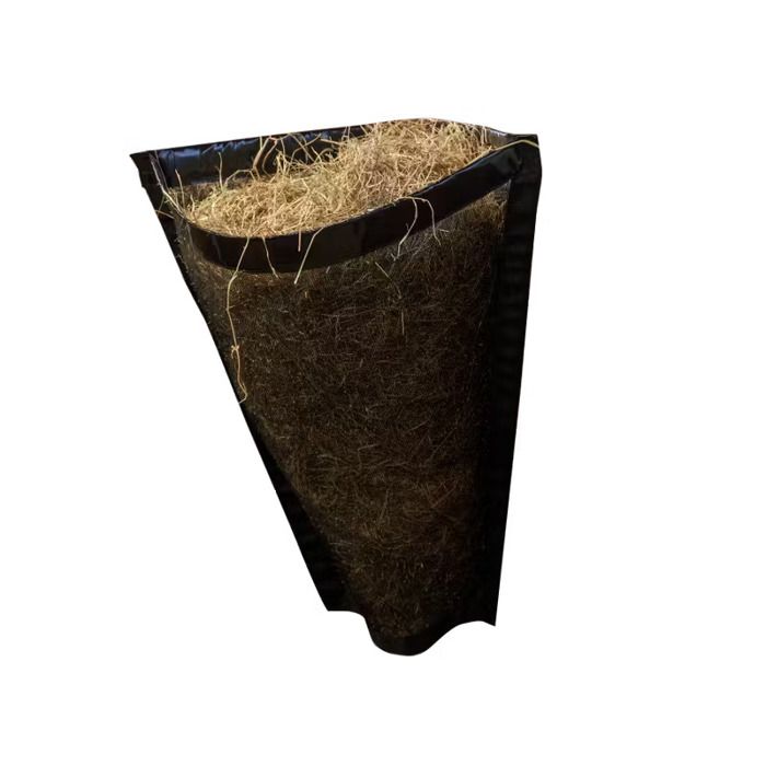 Sac à foin pour cheval de coin Grooming Deluxe - Noir - 110 cm