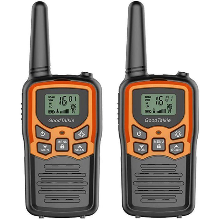 Talkie-walkie Talkie-walkie longue portée Randonnée Camping Home Talkie-walkie (Pack de 2 orange) YYV