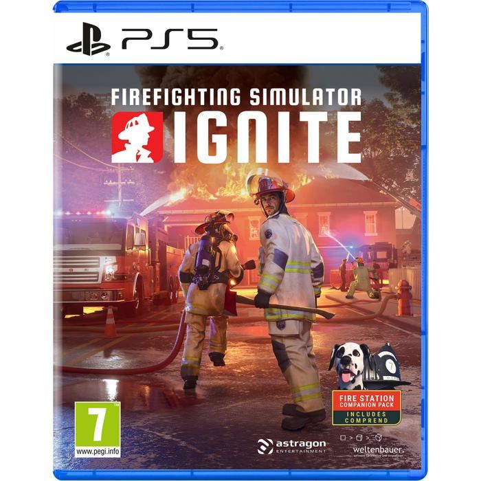 Jeu PS5 - Astragon - Firefighting Simulator: Ignite - Mode coopératif - Équipement authentique