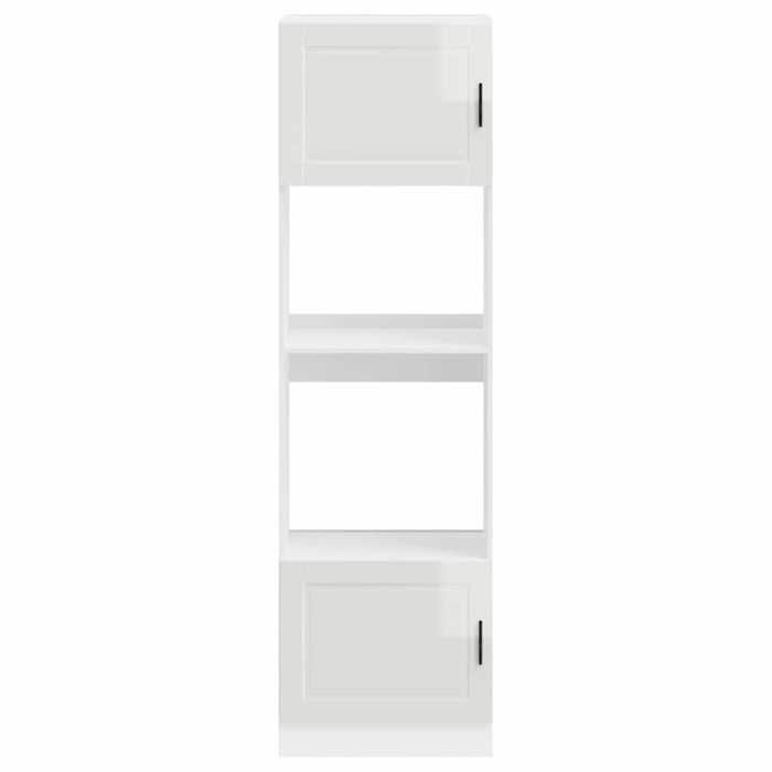 SALE dhiver Placards de four 2 pcs - MANGO - Colonnes cuisine - Porto blanc brillant bois dingénierie EU191