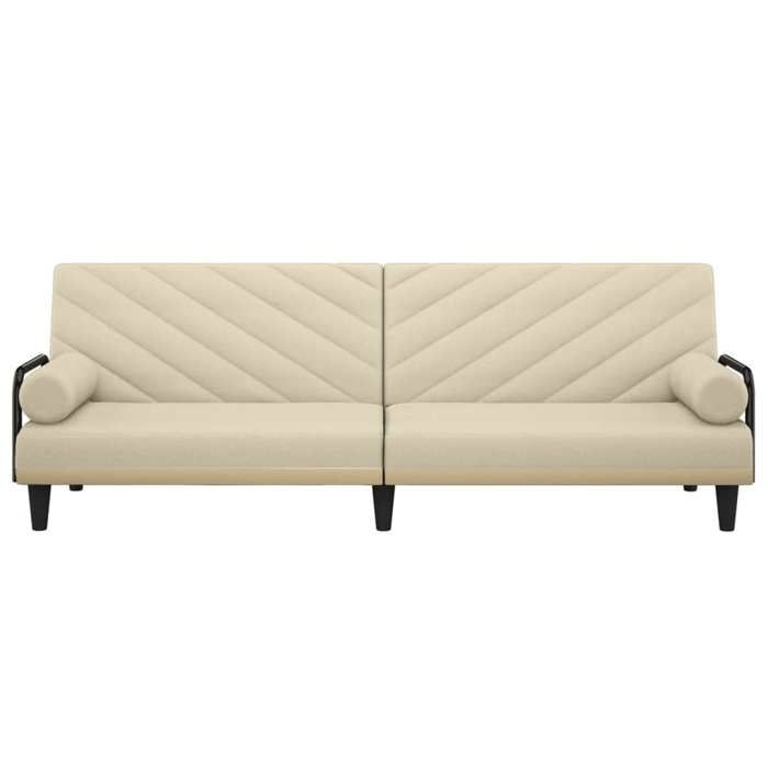 Crème SOFA Convertible - Moderne - Canapé-lit - avec accoudoirs crème tissu C627