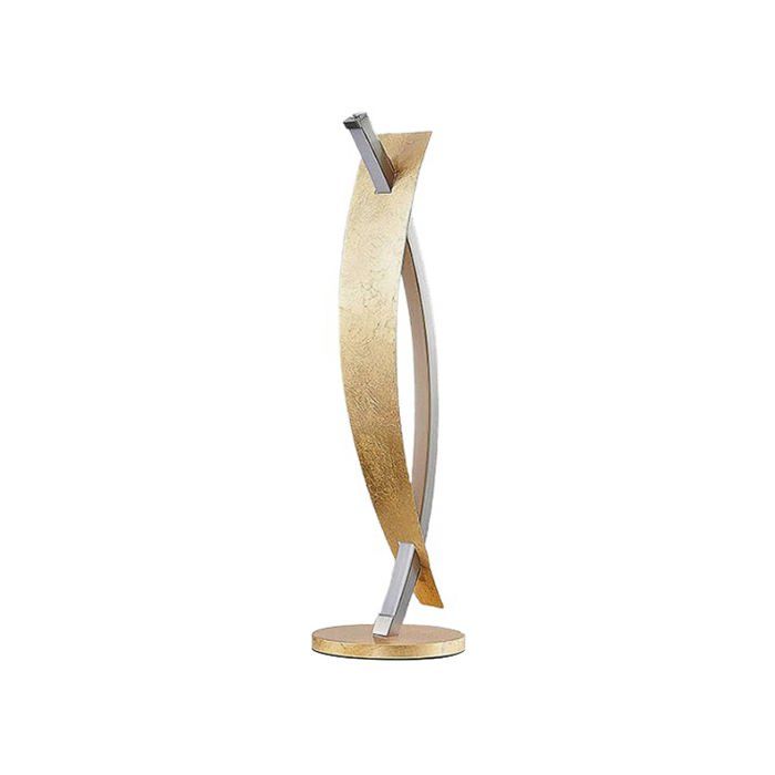 Lampe à poser ampoules LED - Lucande - lampe de chevet - - doré argenté