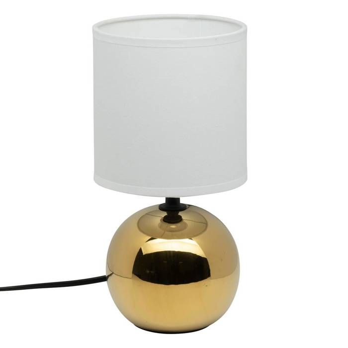 Lampe céramique Timéo H25cm or - Atmosphera Créateur dintérieur
