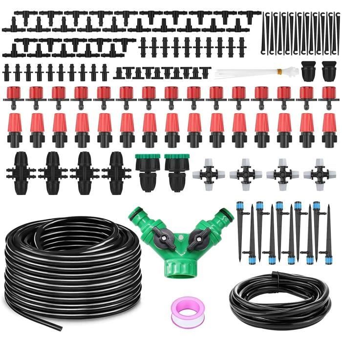 Lot De 5 Raccords Micro Drip Pour Système D'Irrigation Goutte à Goutte - Compatible Gardena Et Autres Tuyaux