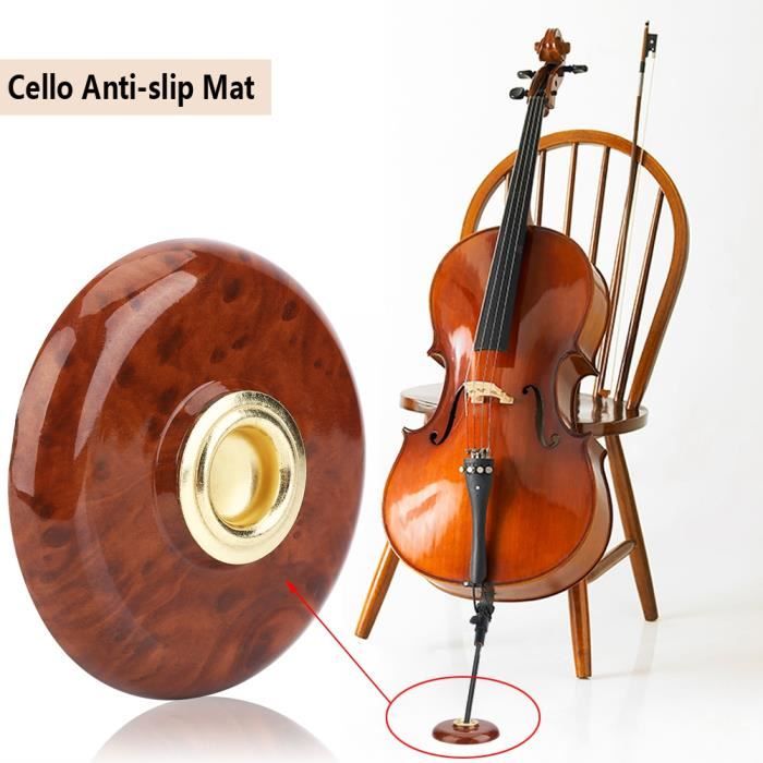Support de violoncelle réglable et portable pliable en métal pour violoncelle Facile à monter et à démonter 