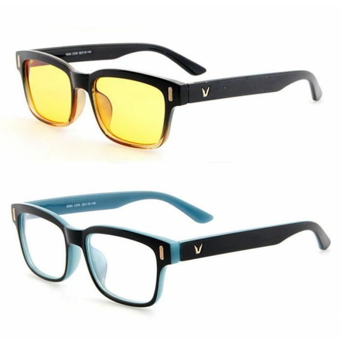 lunette bleue ordinateur