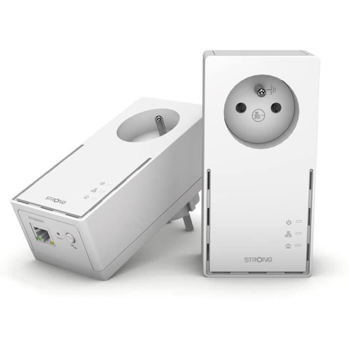 Pack de 2 Prises CPL 1000 Mbps, Prise filtrée et Port Ethernet ...