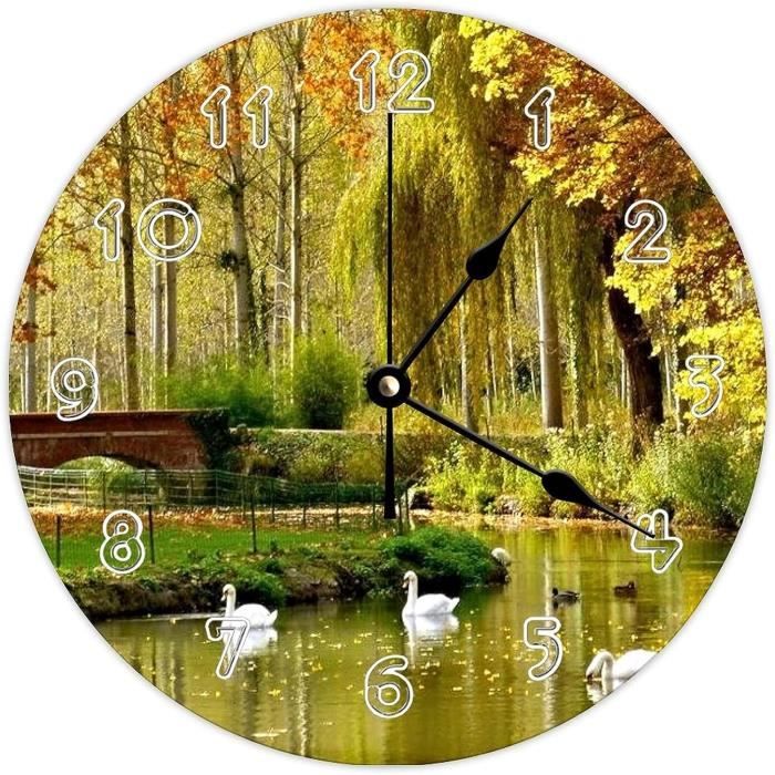 Horloge Murale Château De Chambres 1921 Grand Vin De France - 43.5 Cm De Diamètre