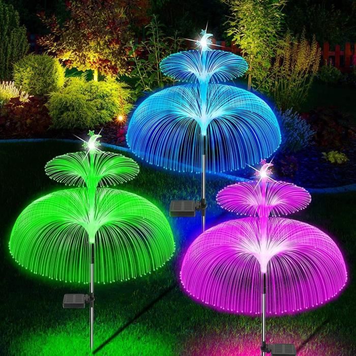 Piquet de Jardin Rotatif Solaire en Forme de Papillon et Colibri, décoration extérieure réaliste pour parterres et terrasse, Mode Double Alimentation, Ornements de Jardin (Papillon