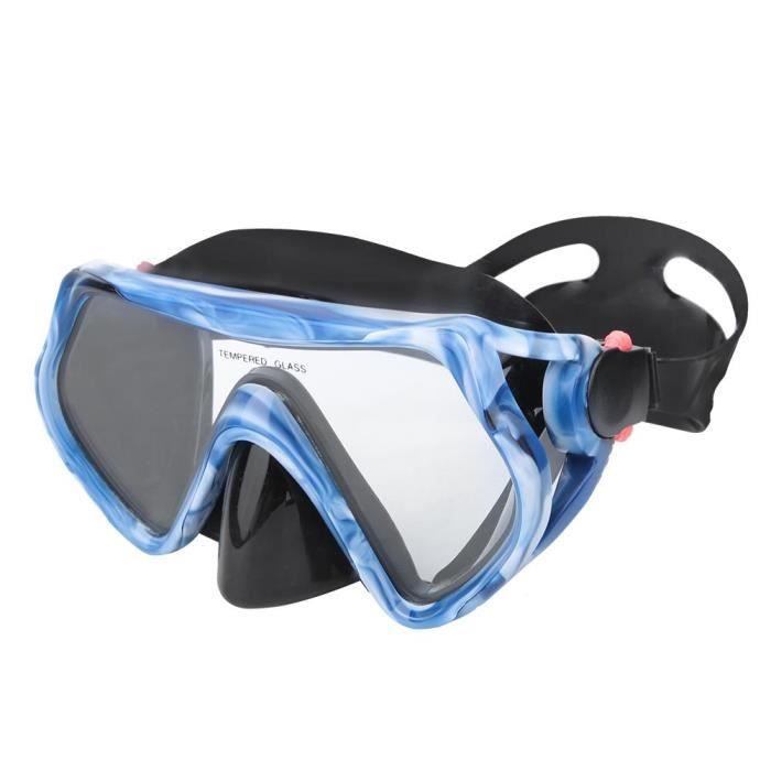 Lunettes de piscine Masque de plongée en apnée anti-buée pour adultes  Masque de lunettes en verre trempé Équipement de piscine