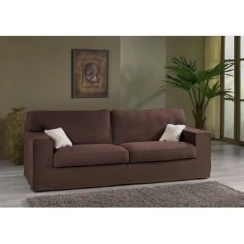 Canape Fixe Tissu Marron 3 Places Montana Achat Vente Canape Sofa Divan Soldes Sur Cdiscount Des Le 20 Janvier Cdiscount