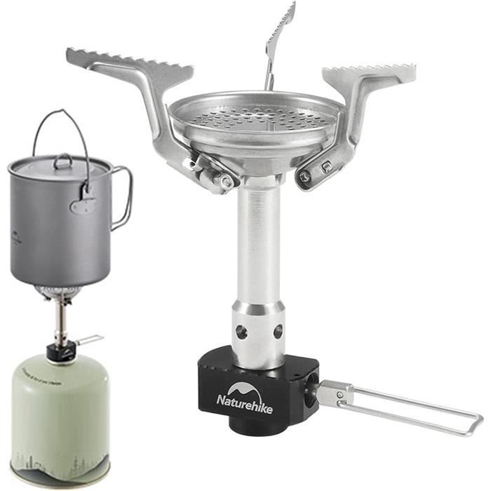 Kit Cuisine Camping 10 Pièces - Casserole, Poêle, Théière 800 Ml, Bols... En Aluminium Anodisé - Pour 2 Personnes