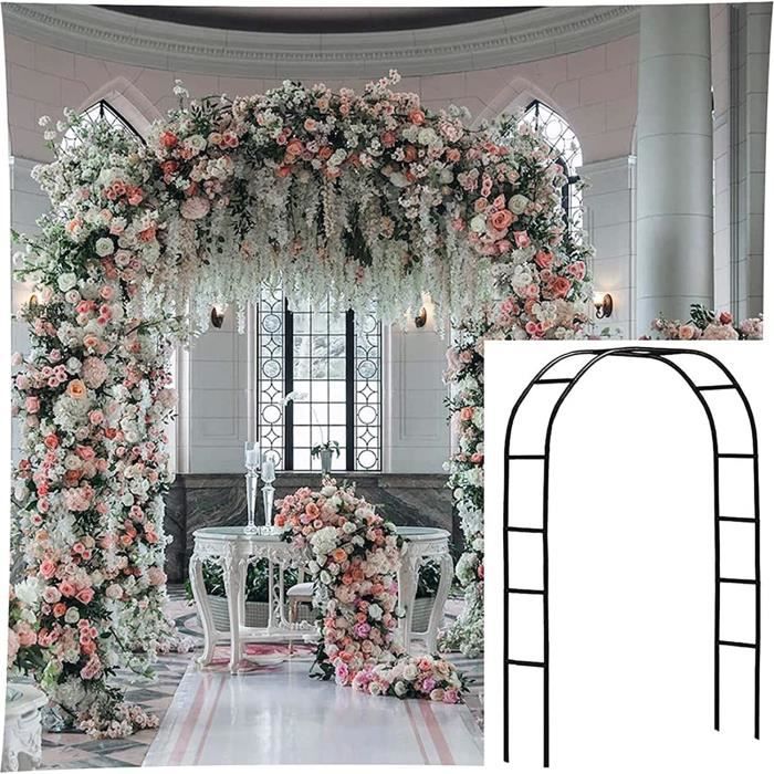 Arche De Mariage Métal Doré 2x2,1m - Décoration Pour Jardin, événements, Demande En Mariage - Structure Fer Durable