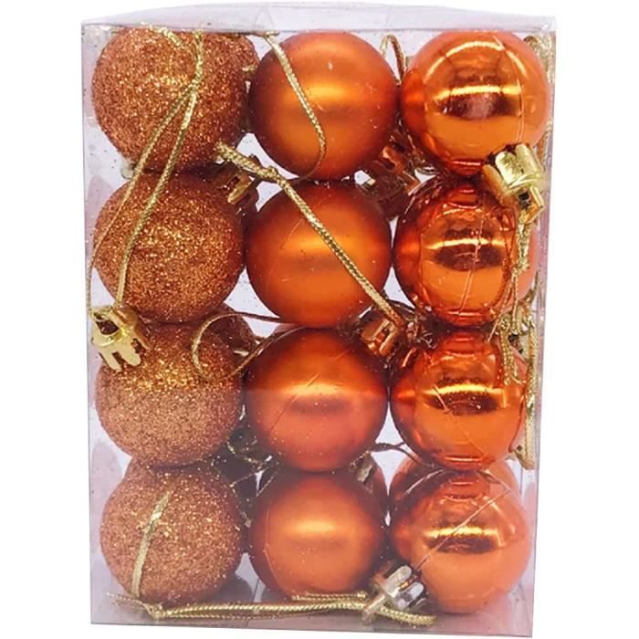 Lot De 36 Boules De Noël - Mat Et Brillant - Paillettes - Boule De Noël