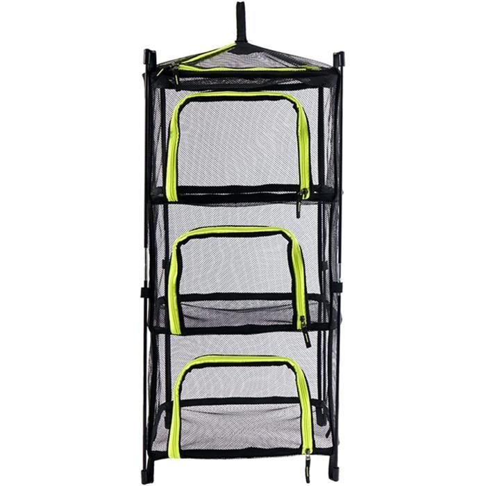 Filet De Séchage Pliable 4 étages HENGBIRD - Pour Herbes, Plantes, épices, Fruits, Légumes - Avec Zip