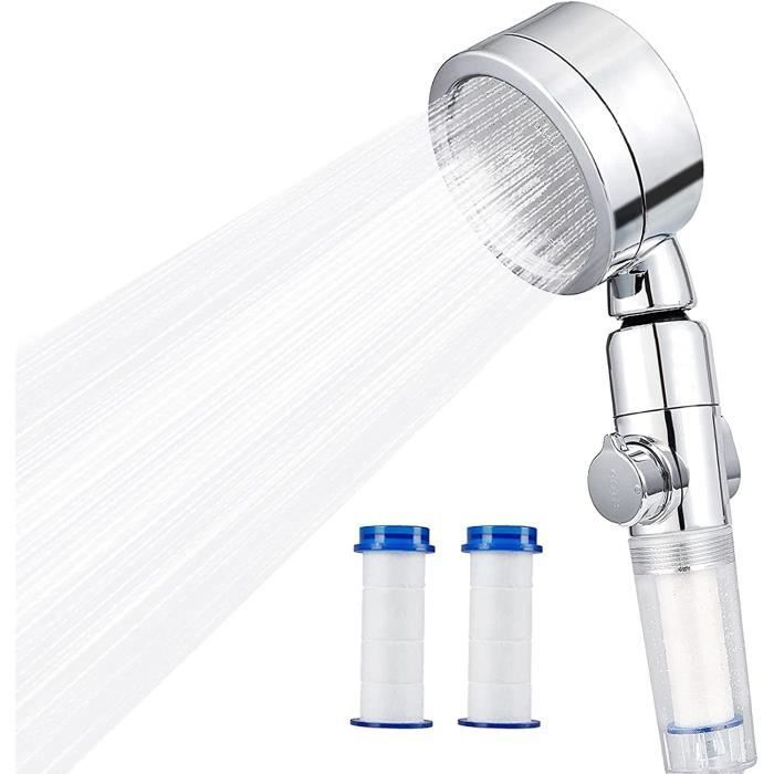 Pommeau Douche Anti-calcaire Cobbe - Filtre 20 Couches, 6 Jets, Haute Pression, économie D'eau, Chromé