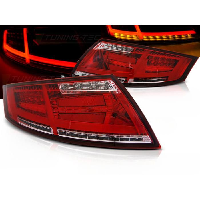 Paire de feux arriere Audi TT de 2006 a 2014 FULL LED rouge et blanc-27335635