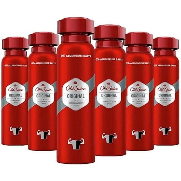 Original Deodorant Body Spray, Deodorant Spray Without Aluminum For Men, 6Pack (6 X 150 Ml