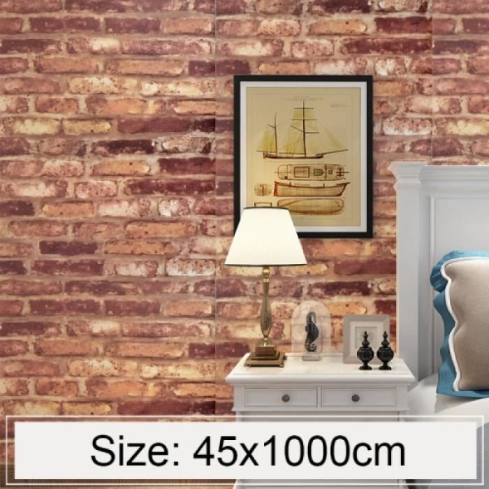 Objet De Decoration Murale Brique Europeenne Creative 3d Pierre Brique Decoration Papier Peint Autocollants Chambre Salon Mur Achat Vente Objet Decoration Murale Cdiscount