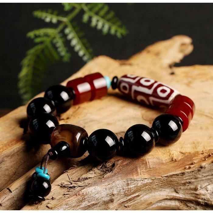 Bracelet Réglable En Agate Cornaline - Pierre Orange - Bijou Occasion Bon état
