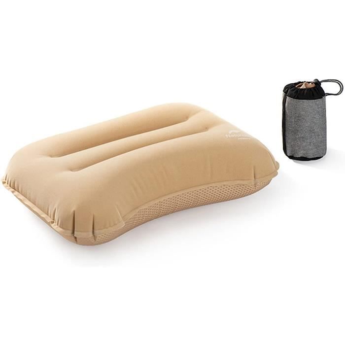 Cuscino Da Viaggio Gonfiabile 4 Oreillers Gonflables De Voyage - Coussin Camping Et Plage - Tissu Floqué Doux - Portable Et Compact Accessoire Nomade