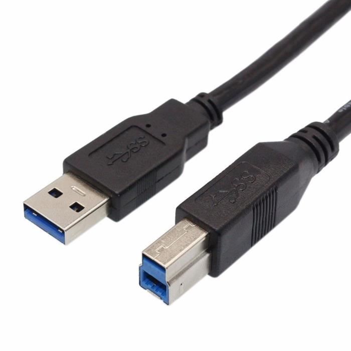 Câble USB AM/BM 1,5 m pour imprimante