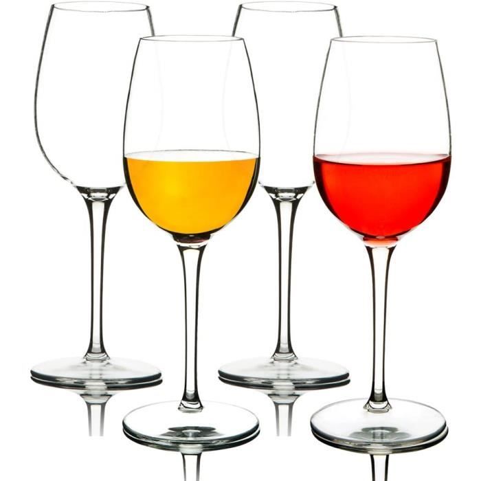 Verre Plastique Cocktail Incassable Verres U00c0 Vin 100% Tritan-Plastique Verres U00c0 Vin 440Ml Verres U00c0 Boire Pour Le Parti Verre En Plastique Reutilisable