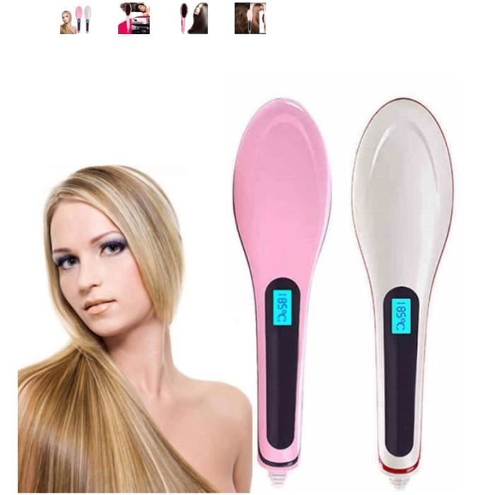Peigne de 2015 new Professional brosse Lisseurs avec brosse lissante lcd affichage électrique Shair peigne lisseur