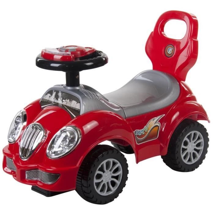 BILLY Porteur voiture bebe enfant Des 12 mois Volant avec musique Allure sportive Dossier haut assise confotable rouge Cdiscount Jeux Jouets