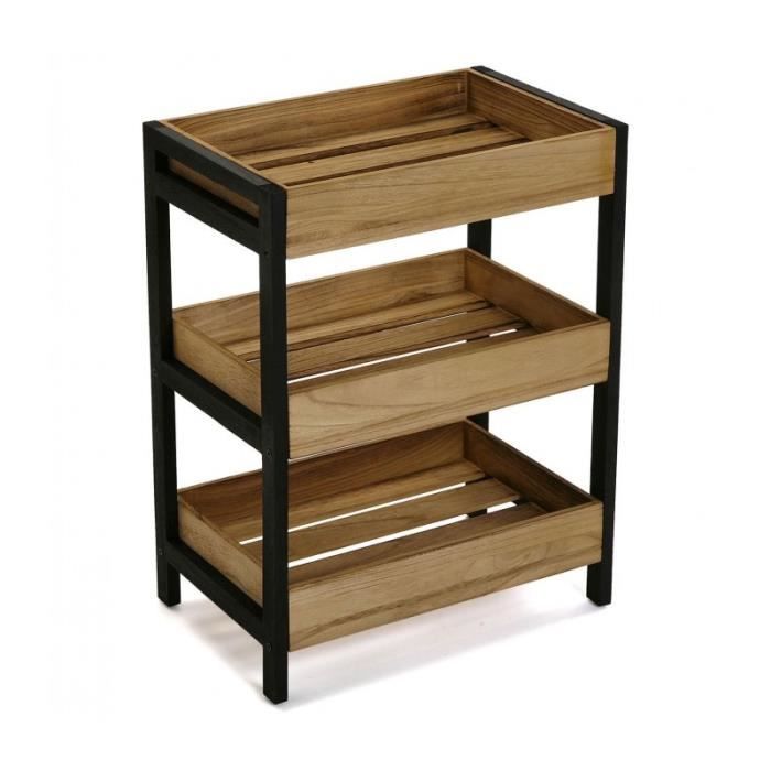 Petite Etagere De Rangement En Bois Cuisine Ou Salle De Bain 0