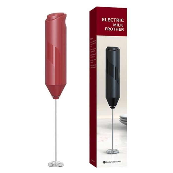 Mousseur à Lait Électrique Behome - Tige Inox Amovible - Recharge Type-C - 3 Vitesses - Pour Cappuccino, Matcha, Chocolat