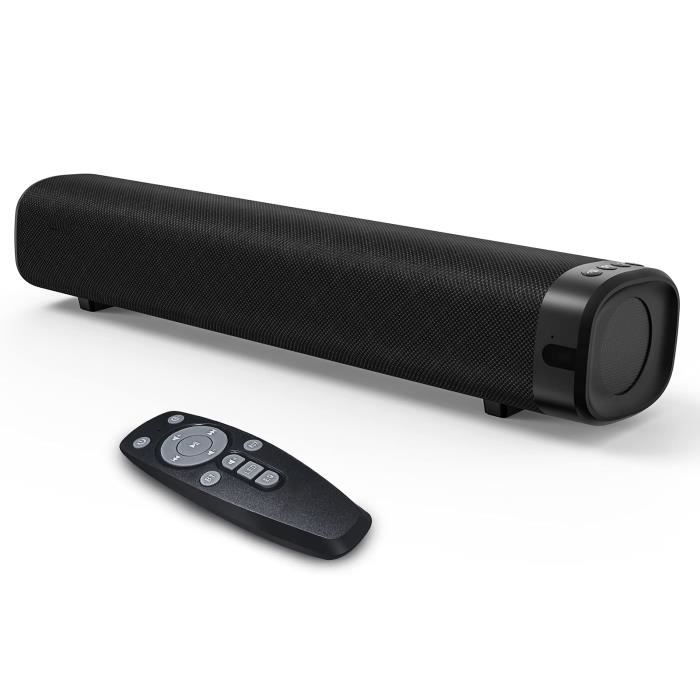 Barre De Son Bluetooth 4 Haut-Parleurs 5W - Home Cinéma TV Avec Carte SD, FM, Aux 3.5mm