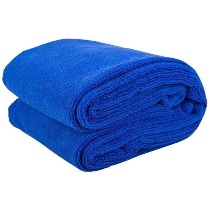 Gants De Lavage Microfibre MR.SIGA - Lot De 2 - Bleu Et Jaune - Pour Voiture, Meubles - Très Absorbants