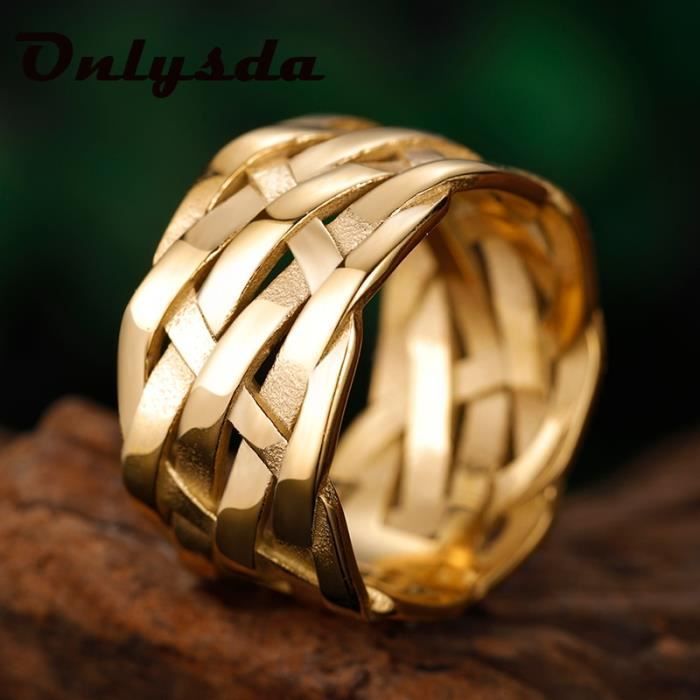 Bague en sales acier inoxydable homme