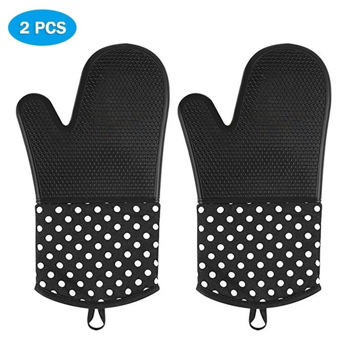 Guanti Da Forno In Silicone Antiscivolo - Con 2 Maniche, Resistenti Fino A 247°C, Per Cucina