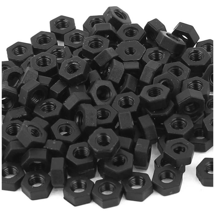 50 écrous à œillet Expansibles En Plastique - Pour Trous 10 Mm, Vis 4 Mm, Fixation Intérieur Voiture