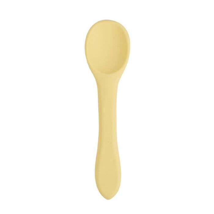 6 Cuillères Bébé Silicone Souples - Apprentissage Auto-alimentation | Sans BPA | Pliables