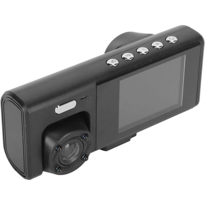 Caméra Dashcam Double Objectif 140° - Écran Tactile - Détection De Mouvement - Enregistrement Boucle - ADAS