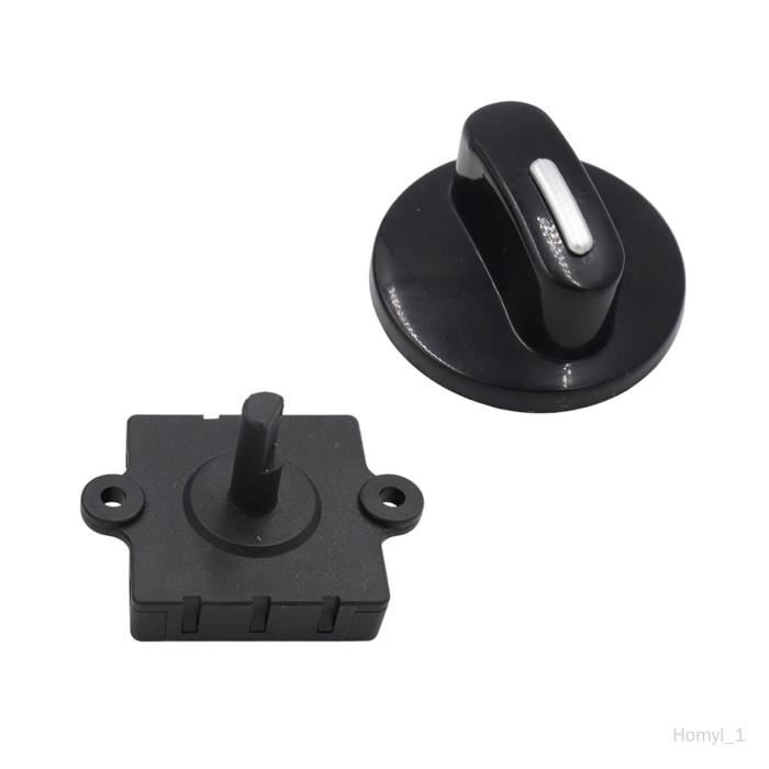 Commutateur Rotatif ON/OFF ZE-105M - Unipolaire, Fileté 3/8, 2 Fils (14cm) - Pour Ventilateur, Luminaire