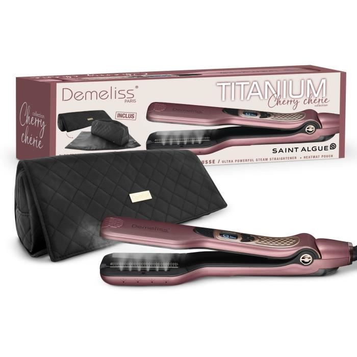 Lisseur DEMELISS 5 températures 40 ml Max 230° Cherry Chérie