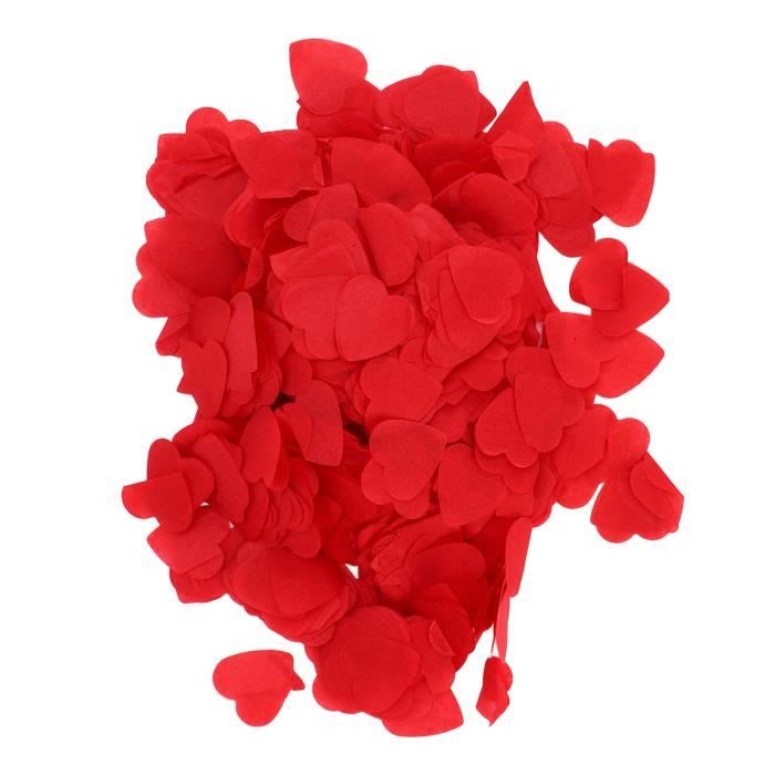 Papier De Soie Coeur Confettis En Papier 8 Paquets, Fournitures De  Mouchoirs, Décoration Cur Rouge Luminaire Fleur-Plante