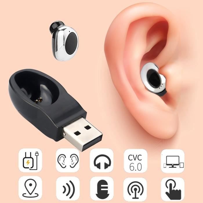 Swk Mini Ecouteurs Sans Fil Bluetooth Dans L Oreille Ecouteur Casque Invisible Aimant Mains Libres Chargeur Usb Ecouteurs Ecouteurs Casque Ecouteurs Avis Et Prix Pas Cher Cdiscount