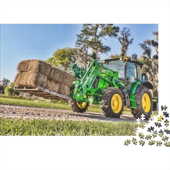 Larsen US4 Puzzle Cadre Tracteur Ferme – 37 Pièces Figuratives – 36,5x28,5 Cm – Dès 4 Ans – Cadeau Éducatif