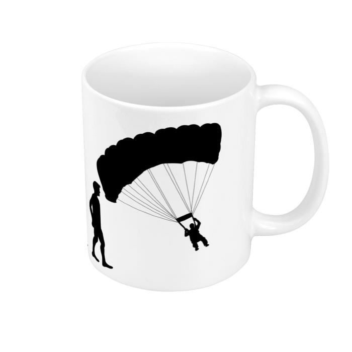 Mug Ceramique Evolution Parapente Sport Athlete Parachute Cdiscount Puericulture Eveil Bebe