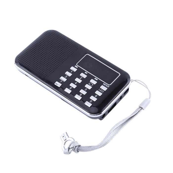 Radio FM Portable Mini - Puce Numérique AM/FM, Haut-parleur Intégré, Alimentation Par 2 Piles AA - Pour Maison, Voyage, Urgence - 13